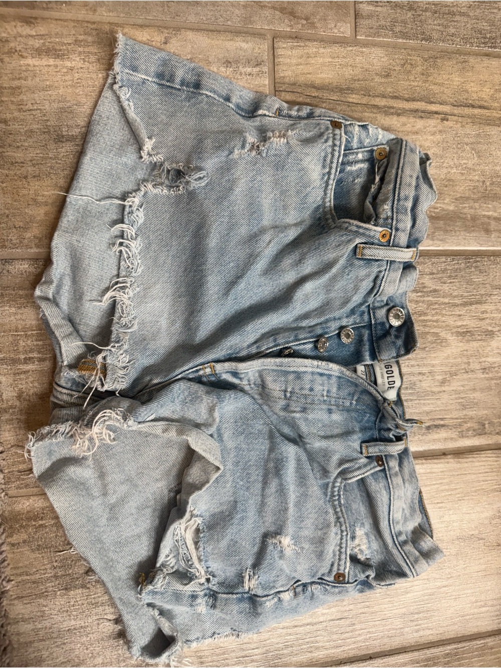 Agolde Light Blue Washed Denim Jeans